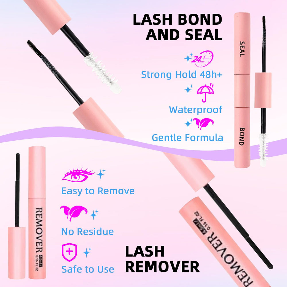 Kraeci lash bond and seal offer secure, long-lasting hold.