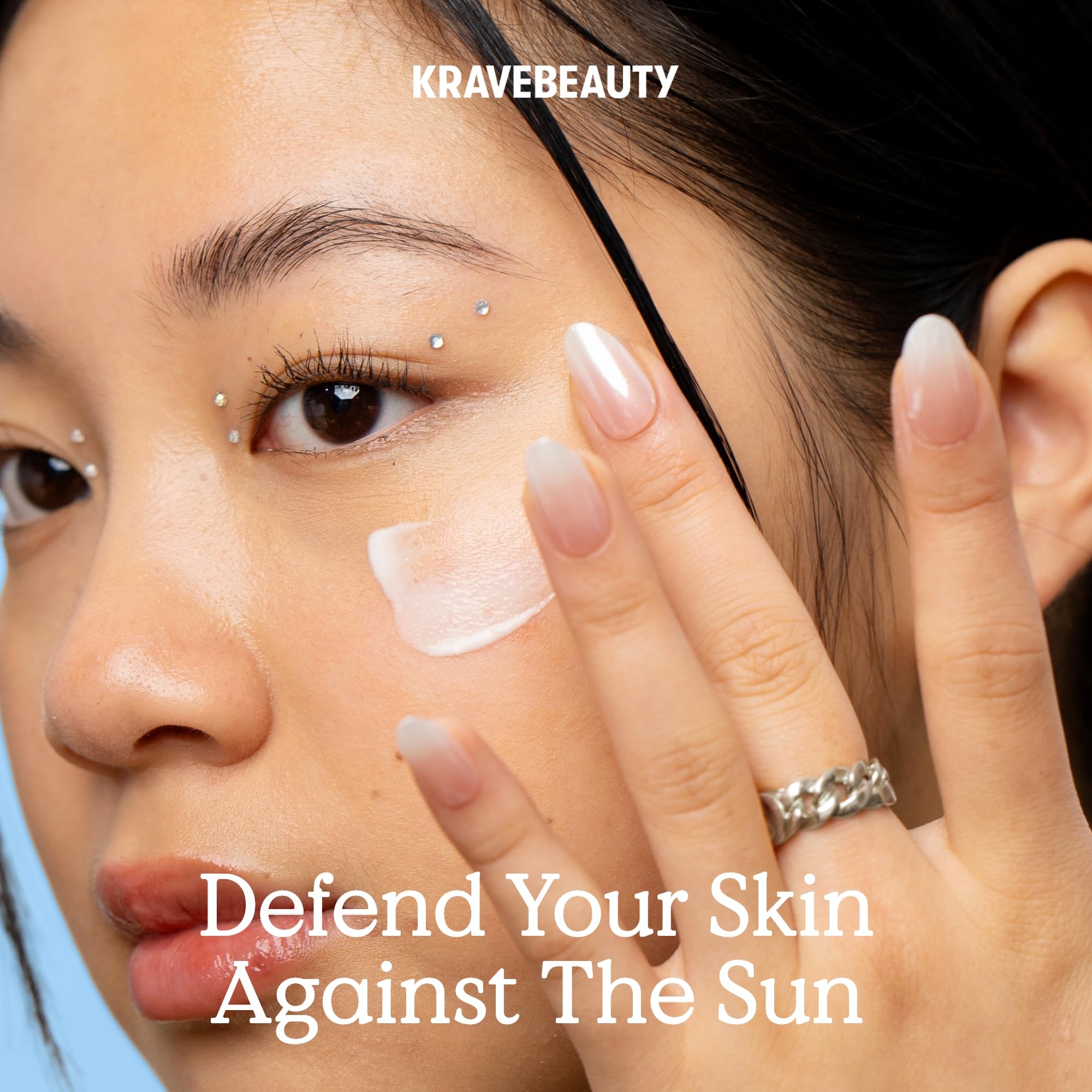KraveBeauty Beet The Sun lightweight dewy finish enhances makeup look.