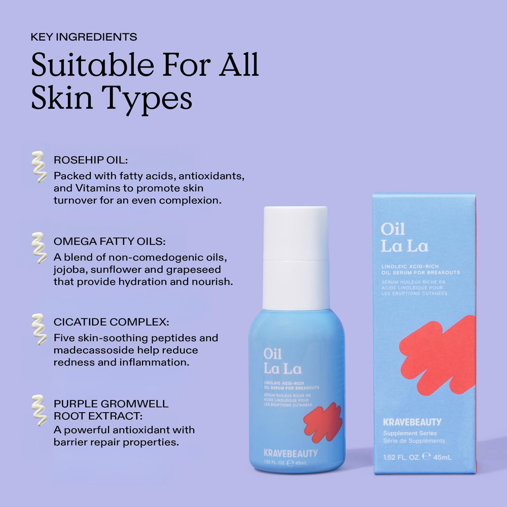 KraveBeauty Fragrance-Free label indicates a fragrance-free formula for sensitive skin.