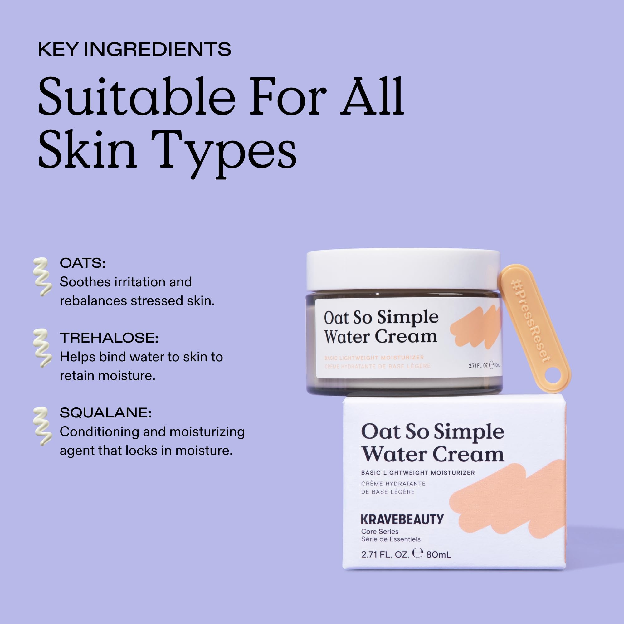 KraveBeauty Oat So Simple fragrance-free packaging detail