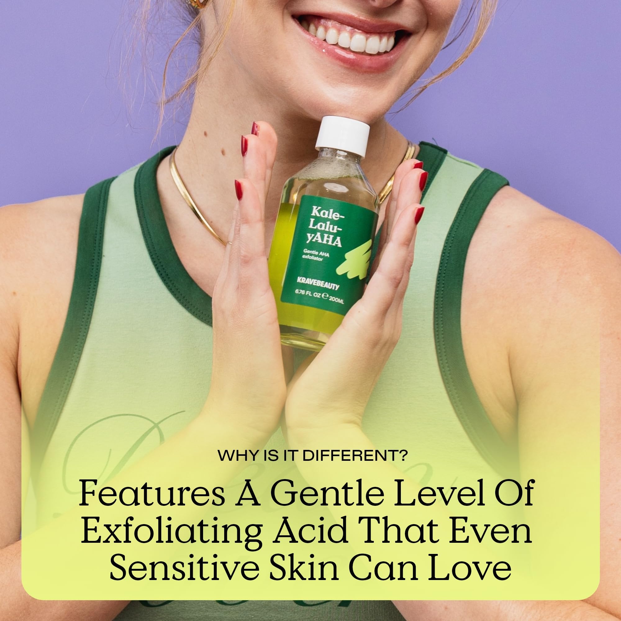 Pores appear decongested after Kale-Lalu-yAHA toner use.