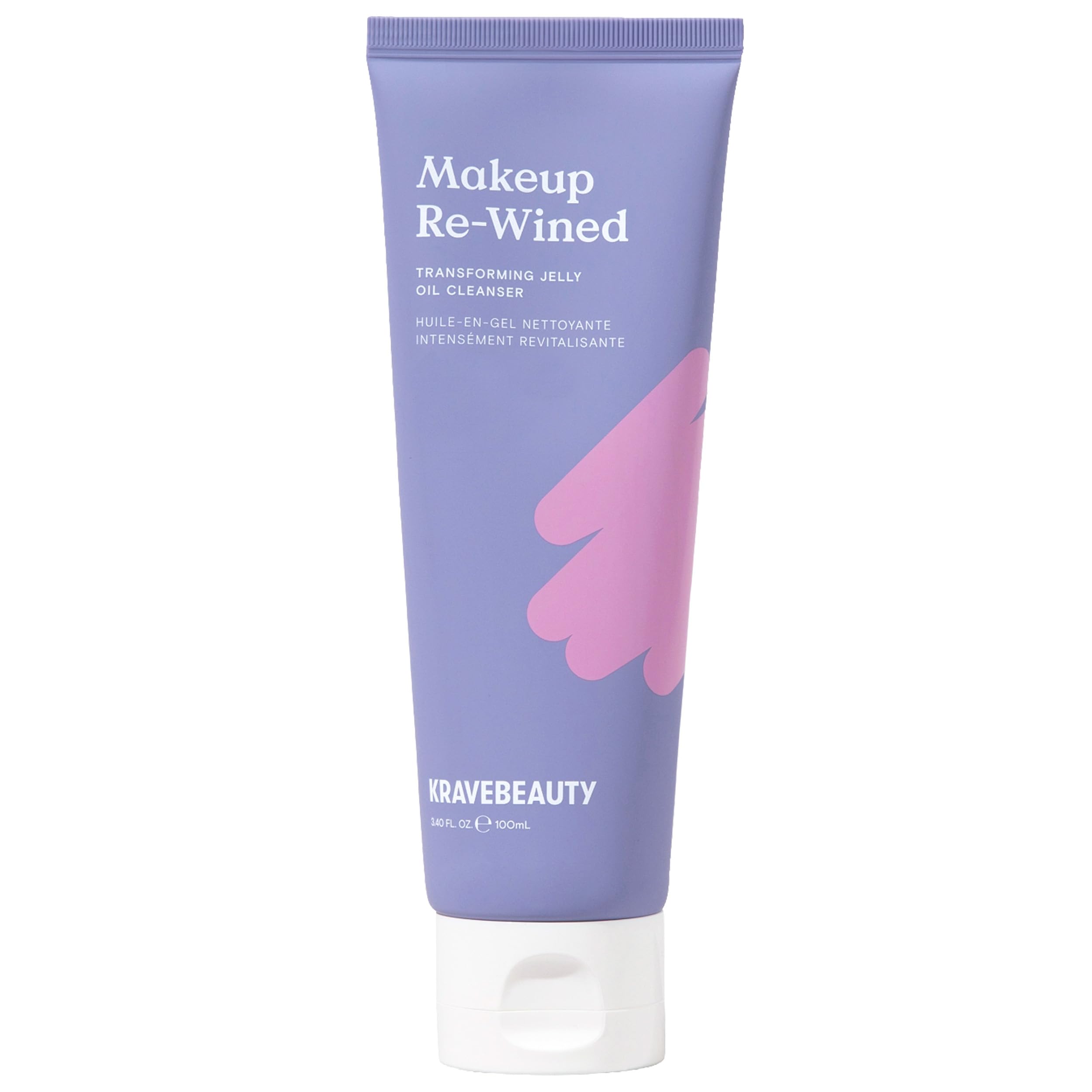 KraveBeauty Makeup Re-wined bottle pour for a mess-free cleansing routine.