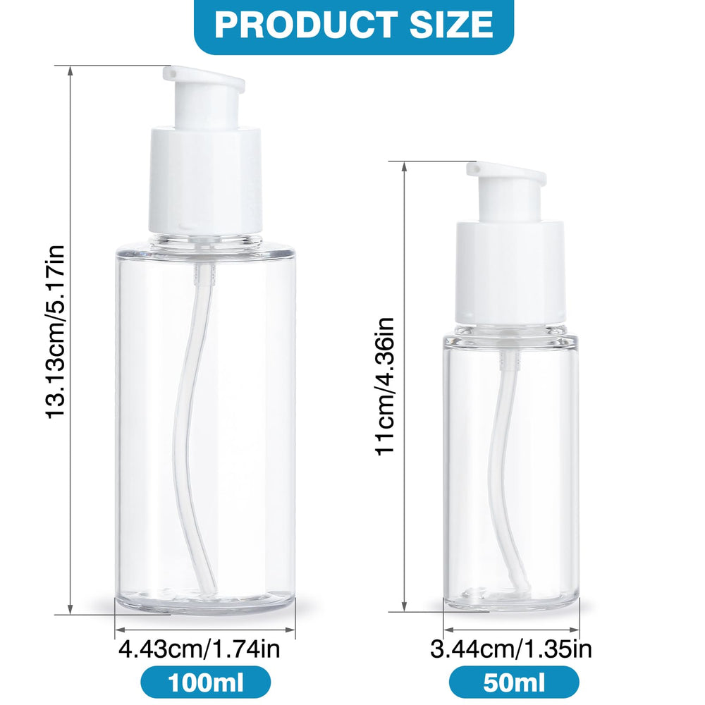 KREMORV clear plastic bottle with pump offers leak-free daily use