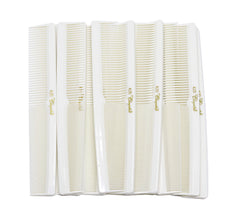 Krest Cleopatra 420 white comb with case, ideal for professional use and sterilization readiness