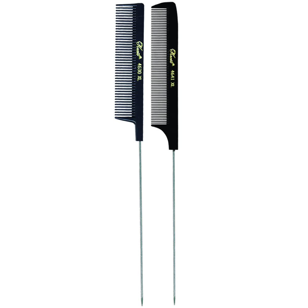 Krest Pintail Comb 2-pack with long pins for precise parting and foil work.