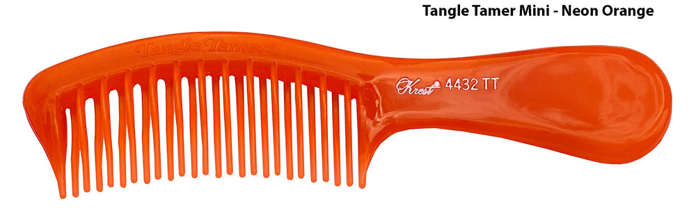 Krest Teal Tangle Tamer on wet hair use for detangling.