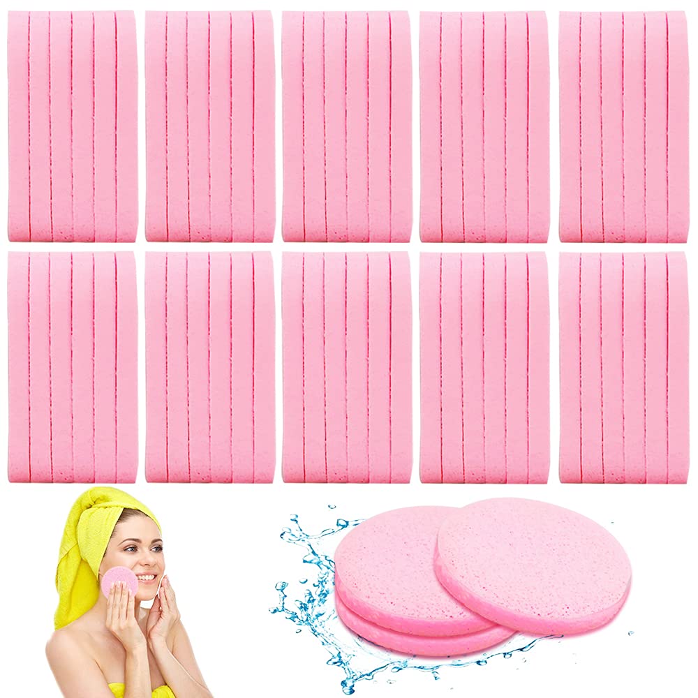 Krgiqn compressed face sponges pack for quick expansion during cleansing