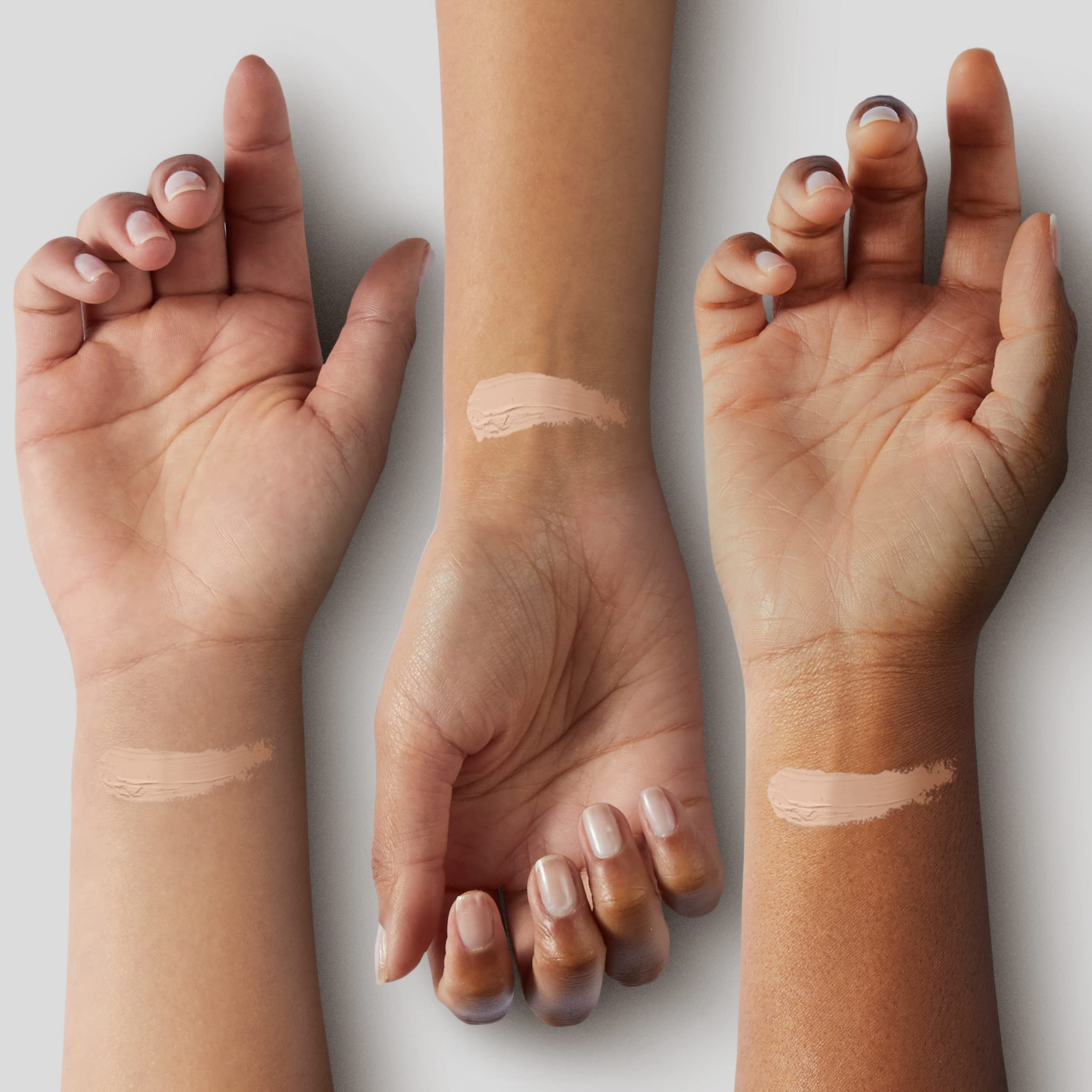 Kriloneal CC Cream application stamping and patting for even tone.