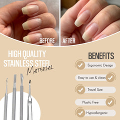 Krisp Beauty ingrown toenail lifter for gentle lifting and debris clearance.
