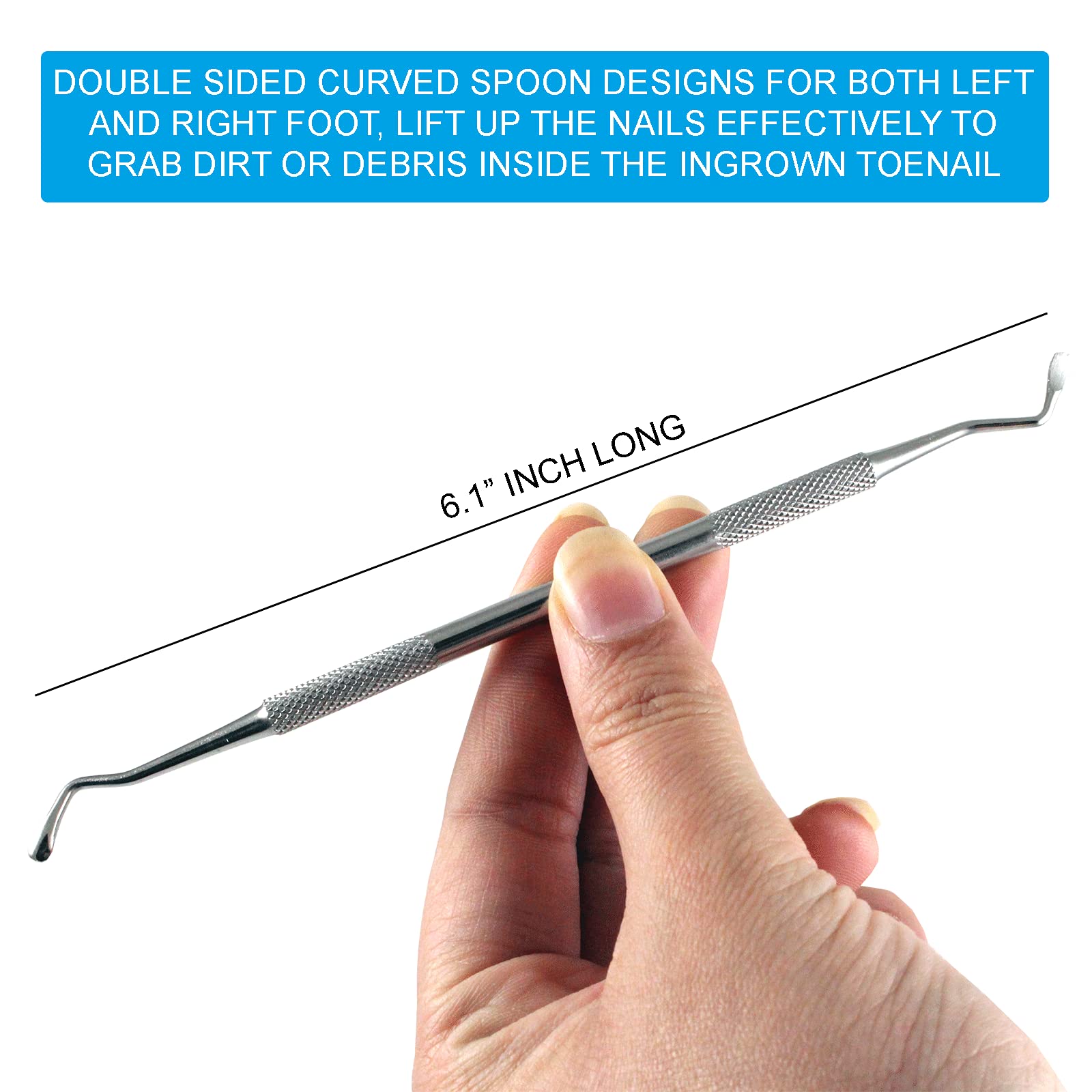 Krisp Beauty nail file cleaner scooper used to remove debris
