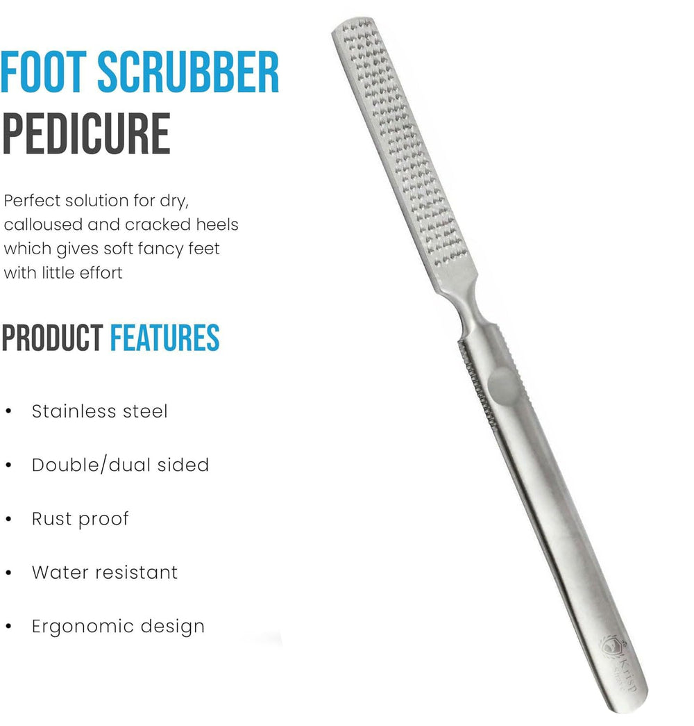 Krisp Beauty foot file handles wet or dry feet with ease