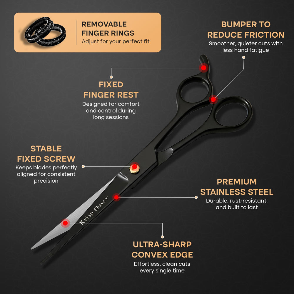 Krisp Shave Japanese stainless steel blades for lasting sharpness.