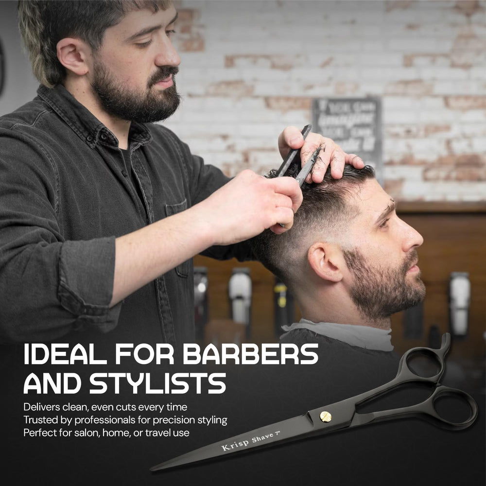 Krisp Shave pet grooming scissors enabling gentle fur trimming.