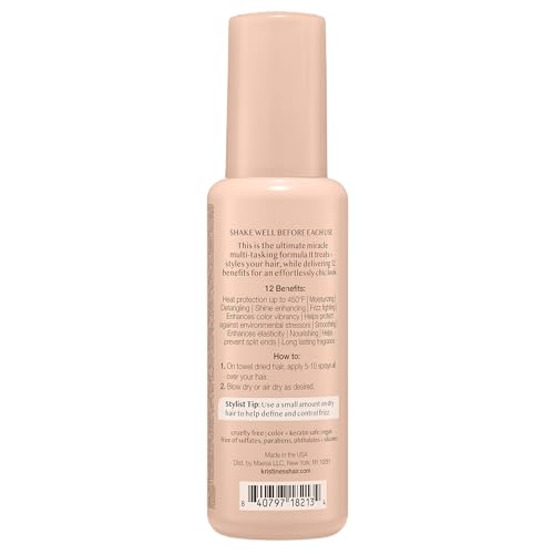 Kristin Ess 12-en-1 protección de calor 450f para secador y plancha