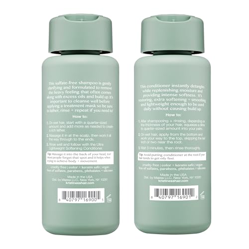 Acondicionador hidratante en frasco opaco, definiendo rizos y reduciendo frizz.