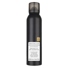 Kristin Ess Brunette Dry Shampoo packaging on display, vegan formula for color-safe care