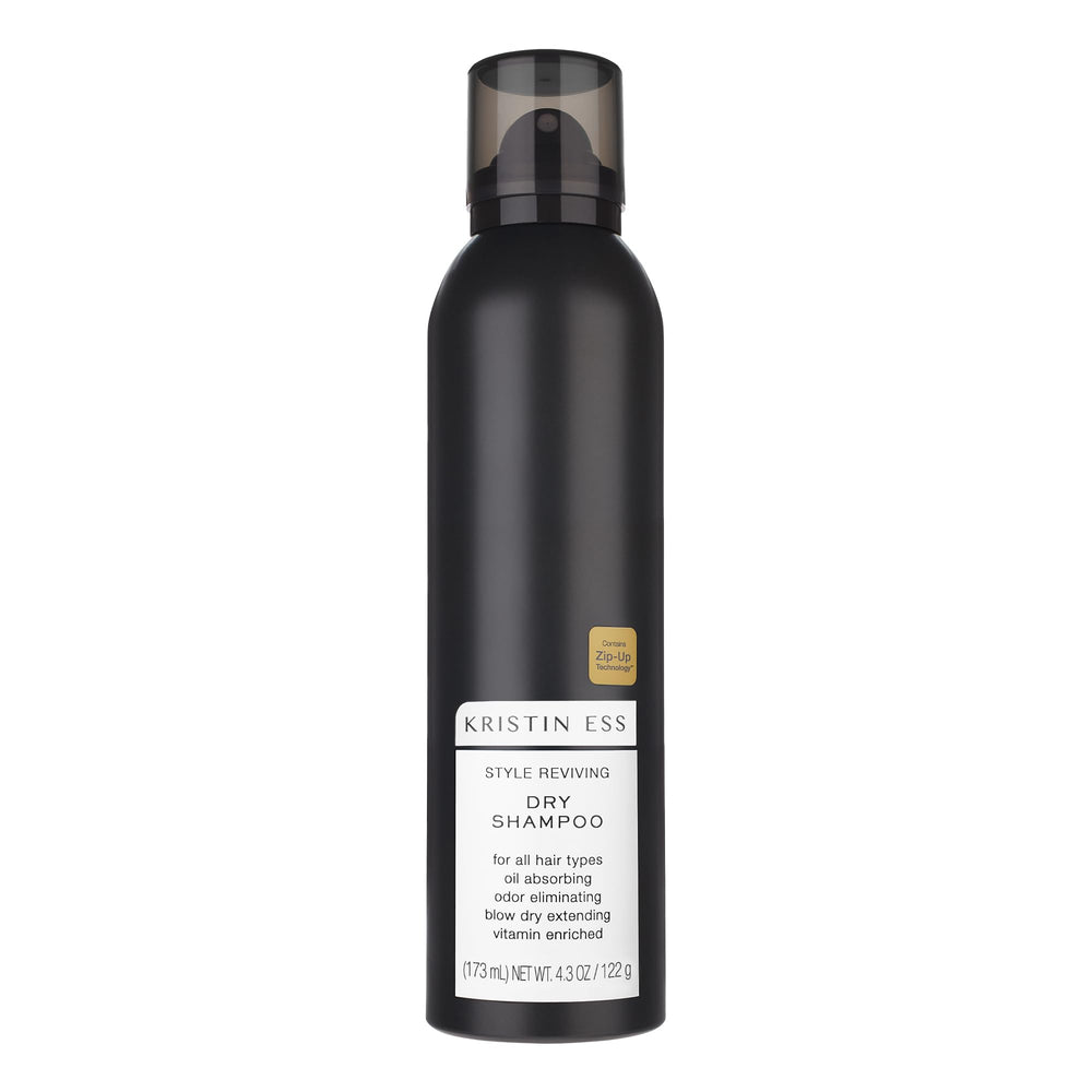 No chalky residue with Kristin Ess Dry Shampoo for weightless, invisible clean