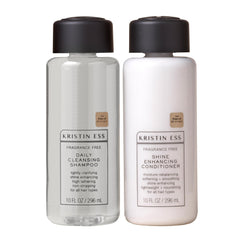 Kristin Ess Fragrance Free Daily Shampoo bottle highlighting fragrance-free formula for sensitive scalps