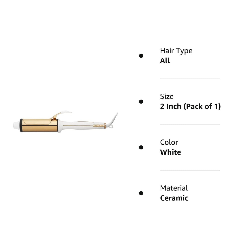 Kristin Ess Hair 2 Inch Titanium Curling Iron ideal for long, thick hair seeking voluminous waves.