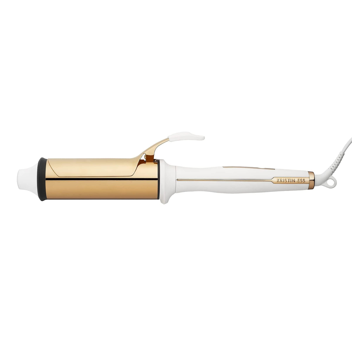 Kristin Ess Hair 2 Inch Titanium Curling Iron with wide barrel for salon-worthy waves.