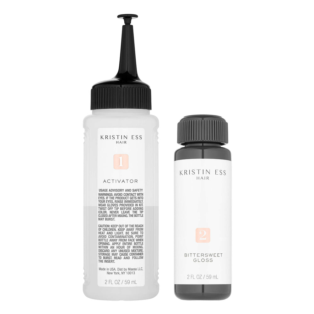 Vegan, cruelty-free hair glaze suitable for multi-use at-home routine.