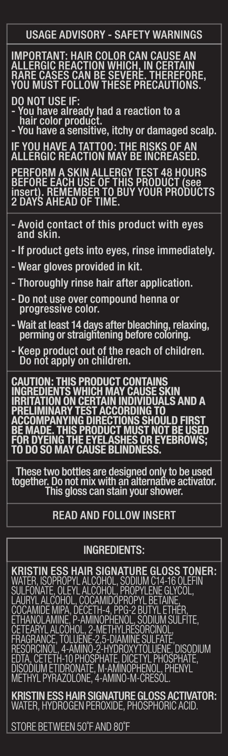 Packaging image for Kristin Ess Hair Gloss Chocolate Cosmo