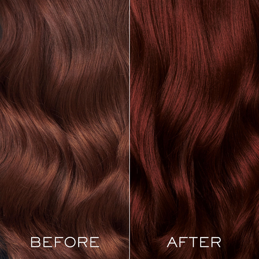 Closeup of Kristin Ess Ruby gloss showing glossy red finish
