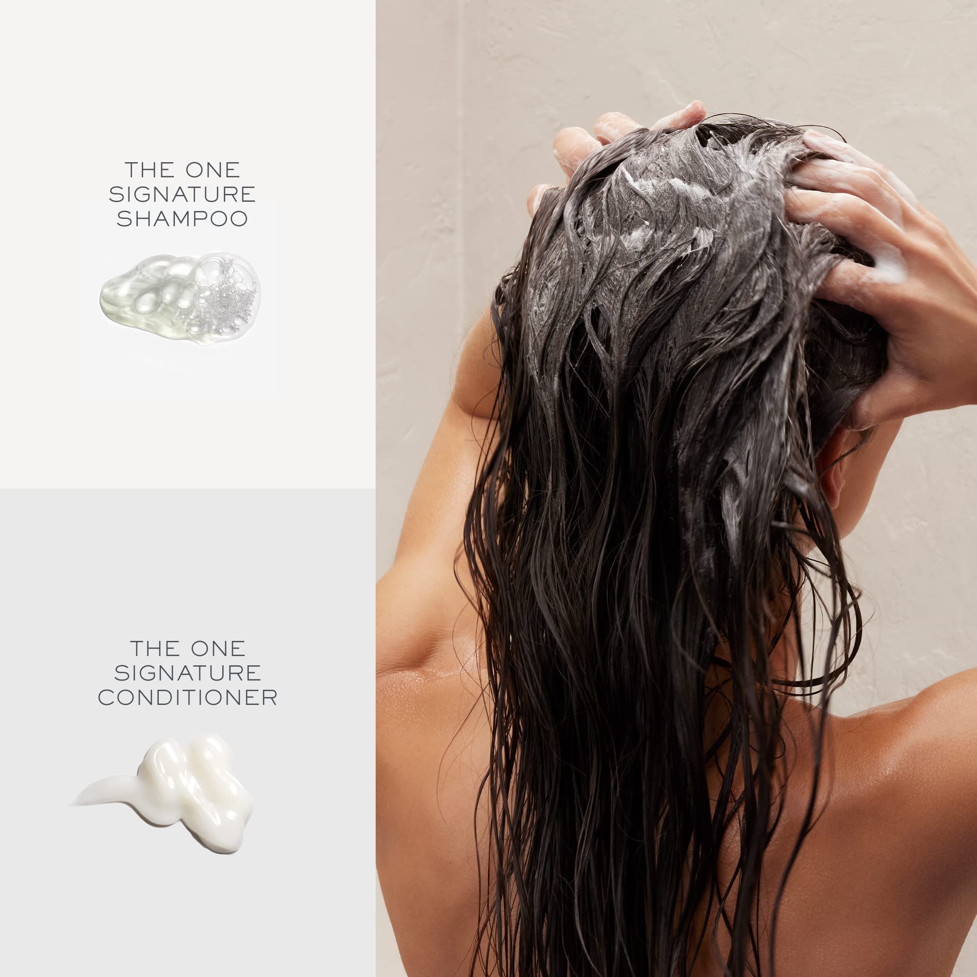 Kristin Ess One Signature Conditioner tube close-up emphasizing weightless softness.