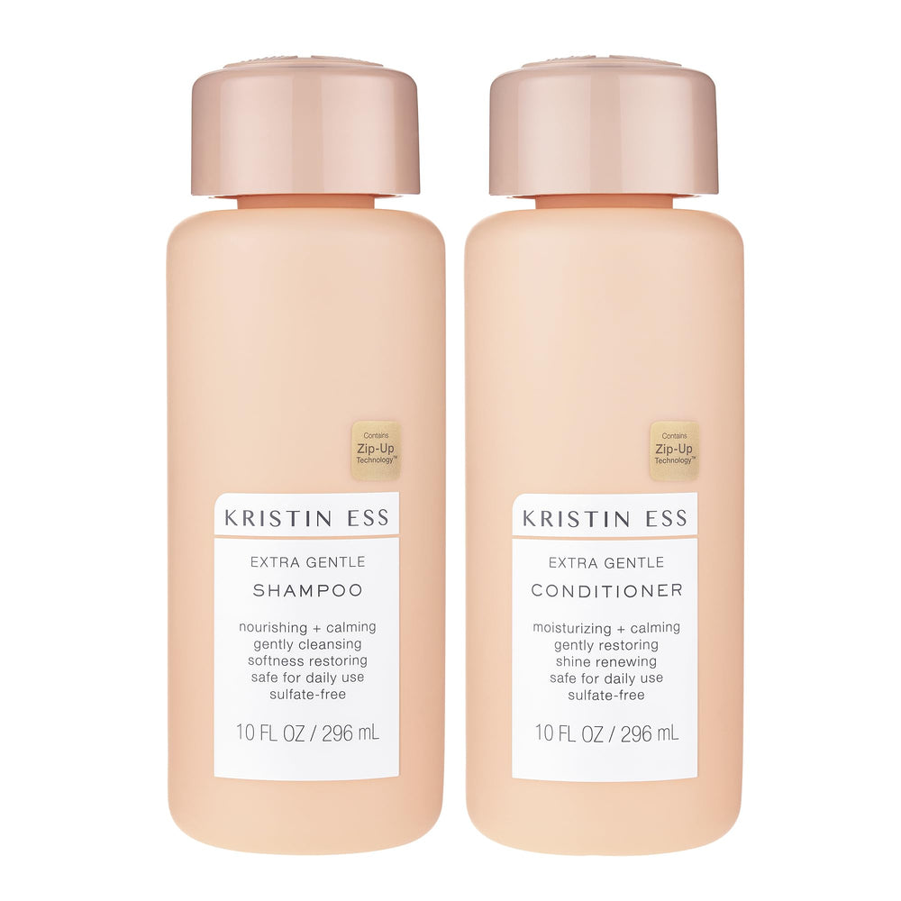 Shampoo Extra Suave de Kristin Ess, botella, limpieza delicada para cuero cabelludo sensible
