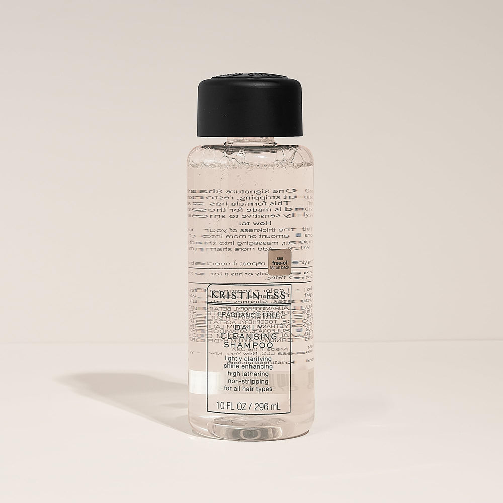 Producto Kristin Ess sin fragancia, lavado que deja brillo natural sin pesadez