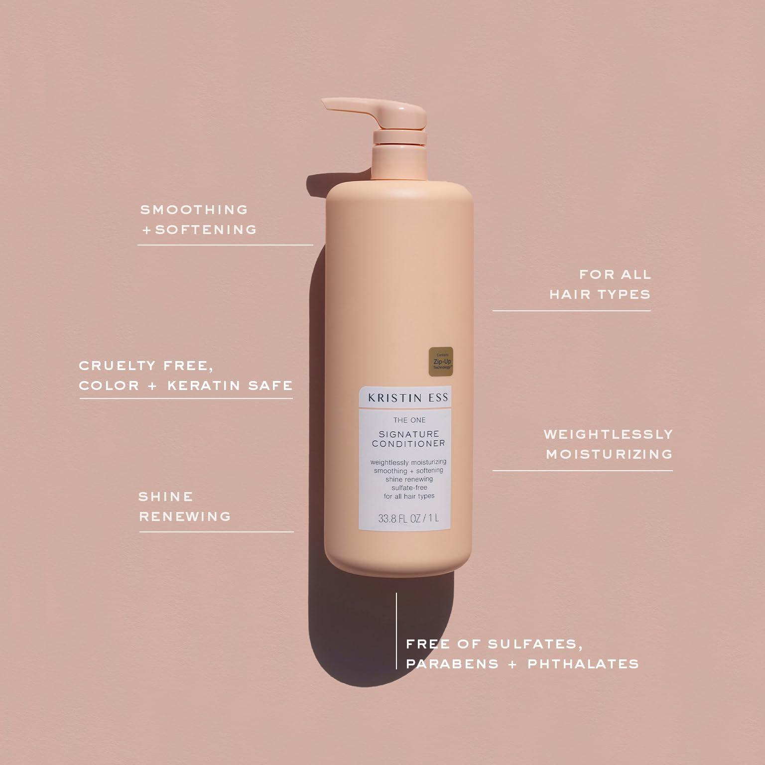 Kristin Ess The One conditioner with avocado and castor oils for nourishment.