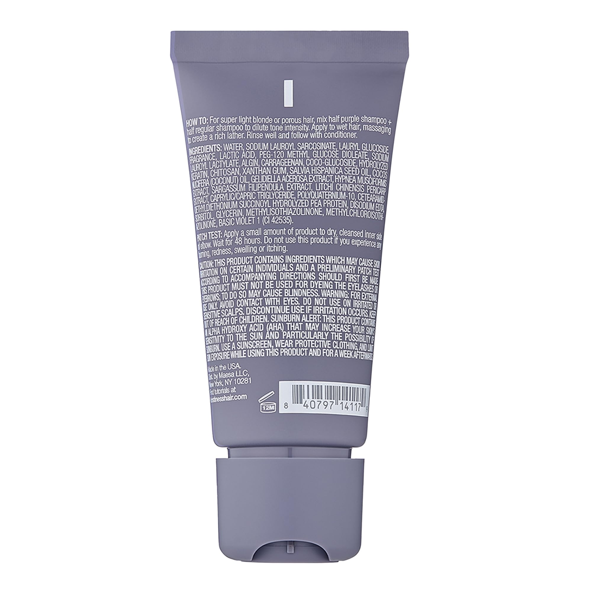 Kristin Ess The One Purple Shampoo: aplicación en ducha para cabello rubio y teñido.
