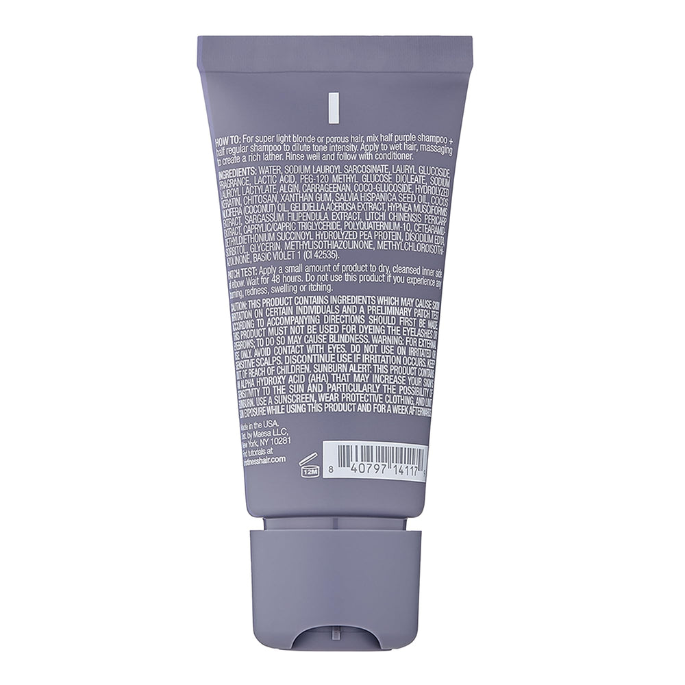 Kristin Ess The One Purple Shampoo: aplicación en ducha para cabello rubio y teñido.