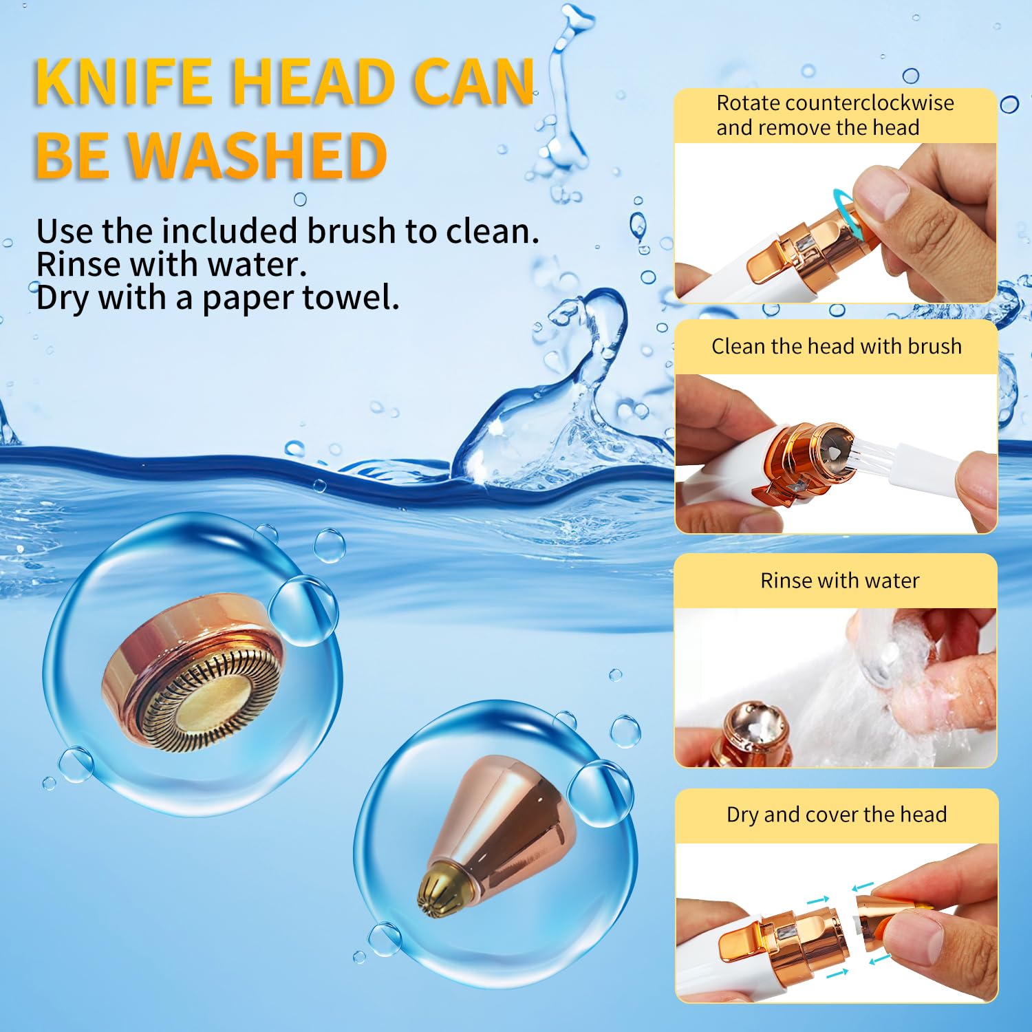 Kroaya ergonomic handle for comfortable control during use.