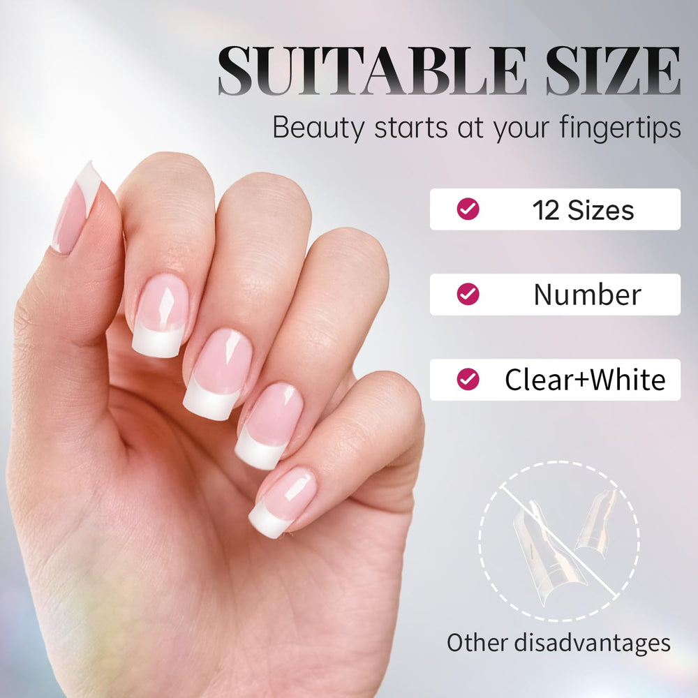 Krofaue ABS material is green-friendly and safe for nail tips.