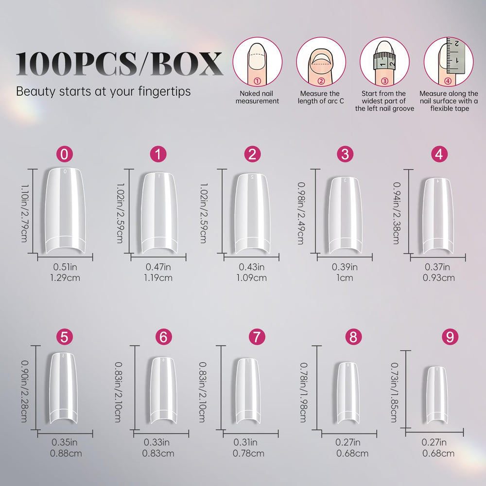 Krofaue art-ready tips pair with decorations for personalized nail designs.