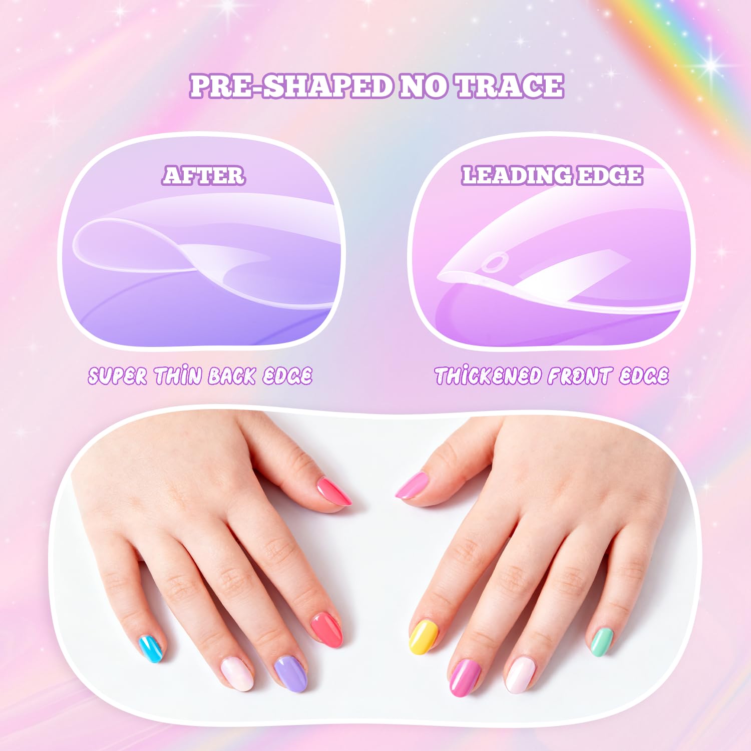 Krofaue birthday playdate nail art kit for kids