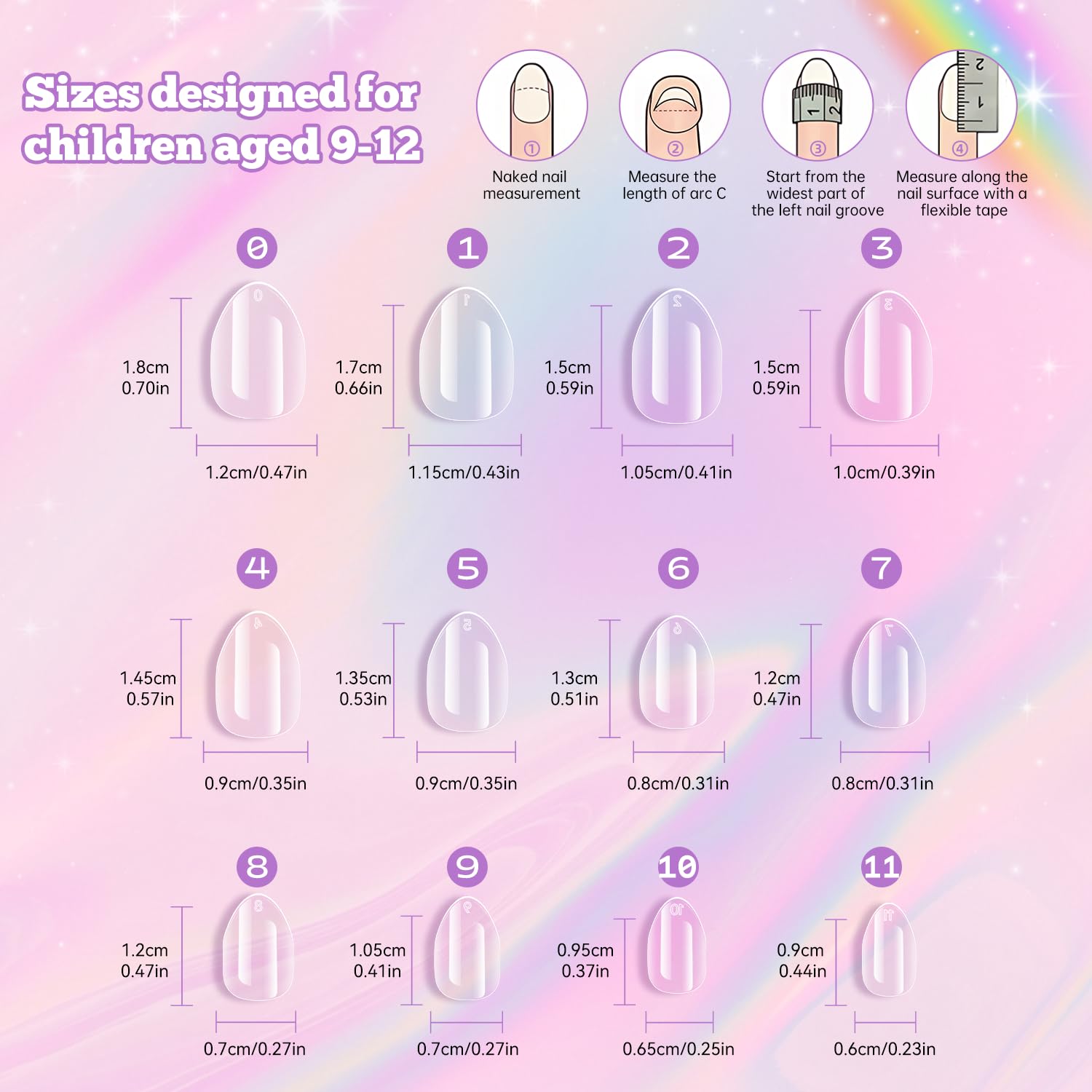 Krofaue clear nail tips ideal for DIY tips art sessions