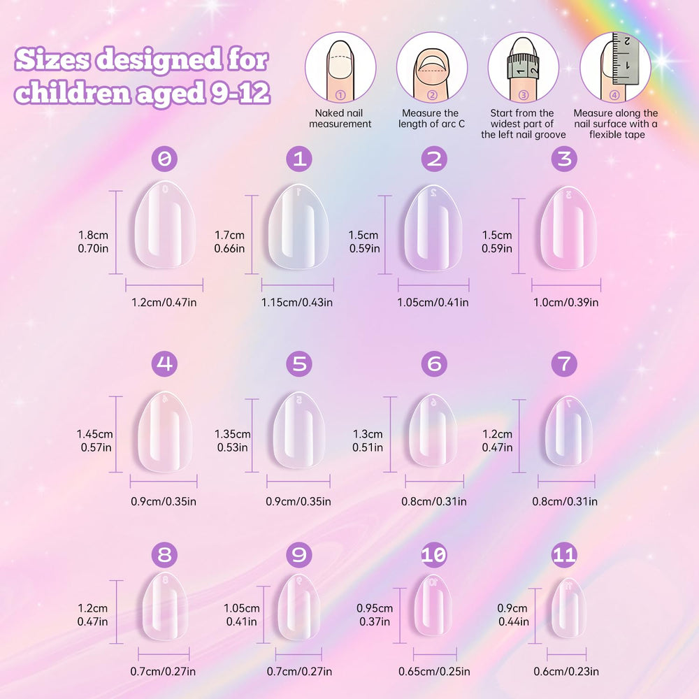 Krofaue clear nail tips ideal for DIY tips art sessions