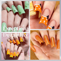 krofaue clear soft gel nail tips highlight a transparent surface for natural-looking extensions.