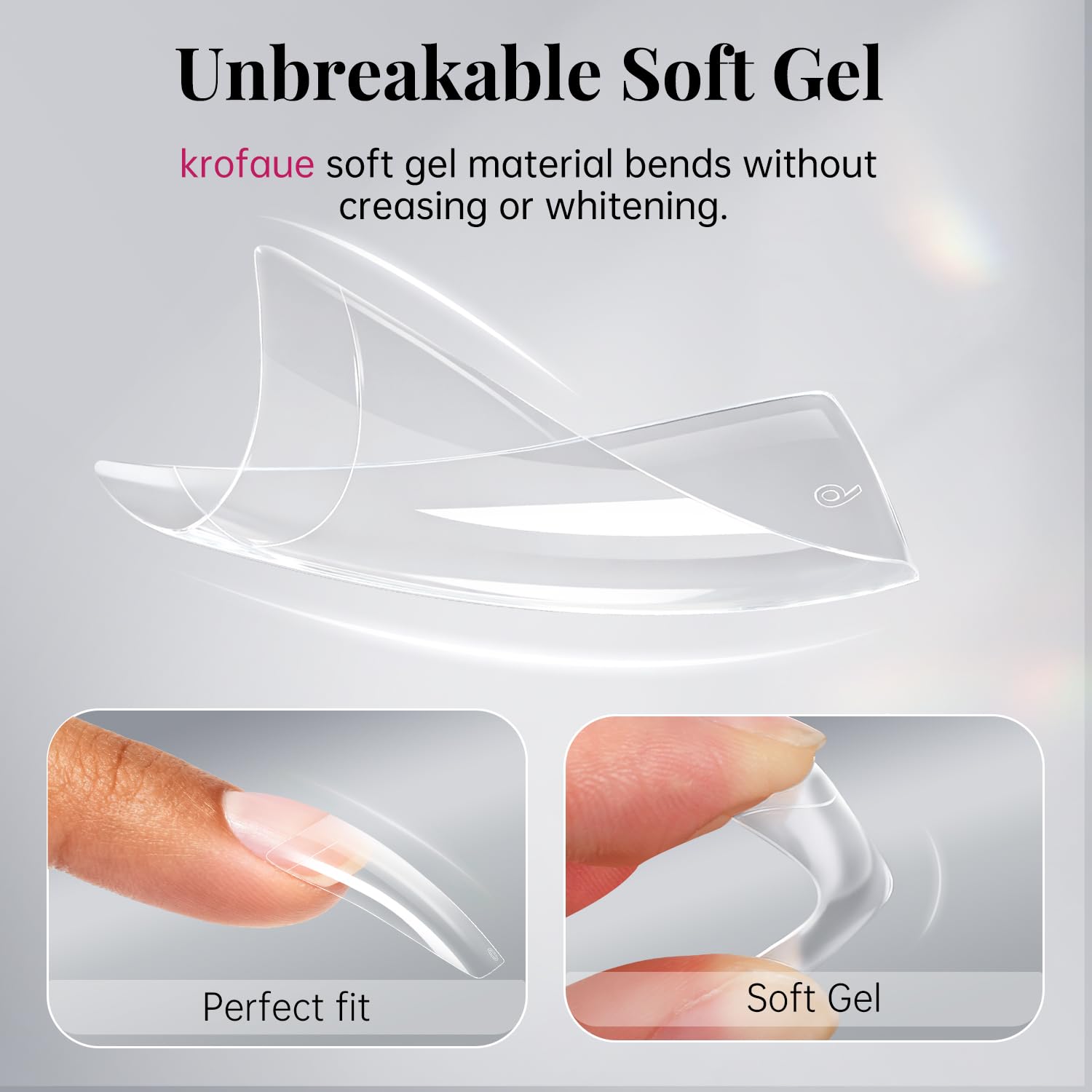 Krofaue coffin half-cover tips with ideal length and thickness.