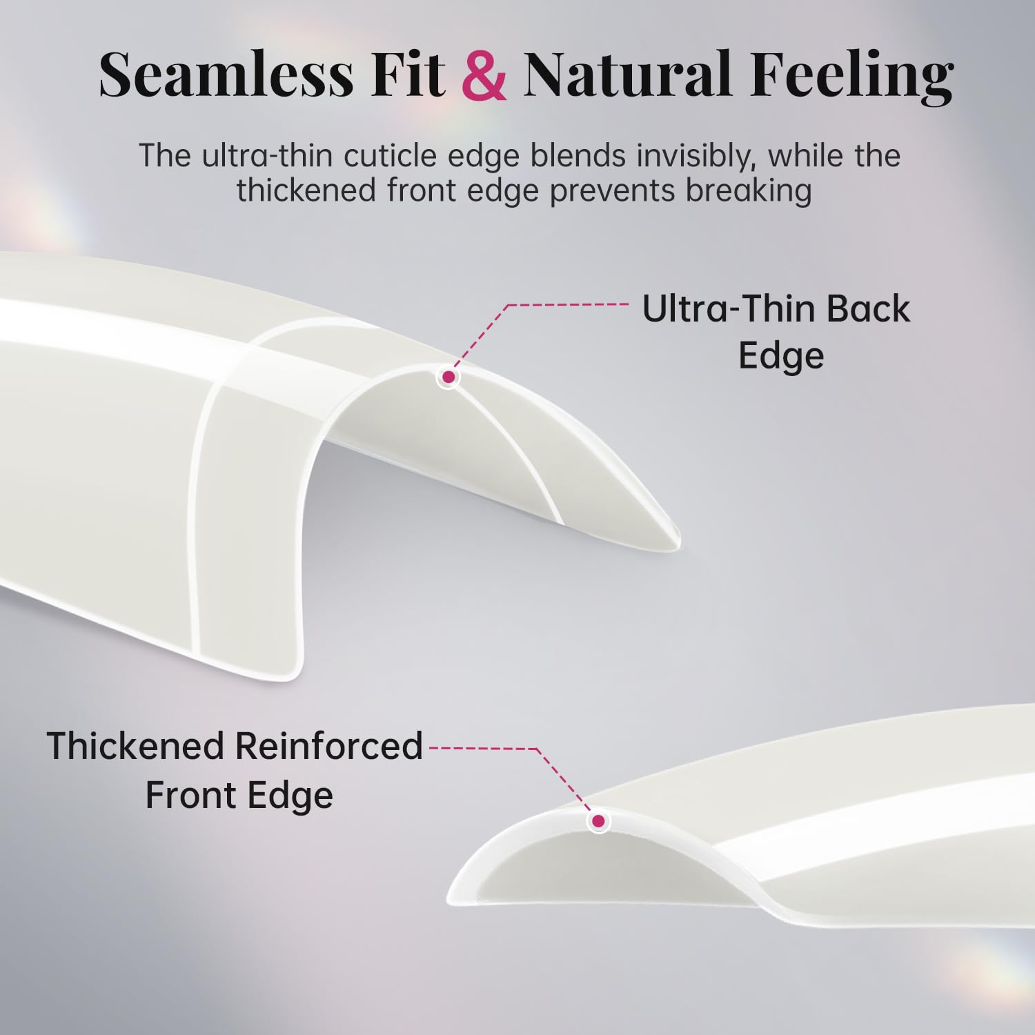 Krofaue flexible nail tips bend without leaving traces during shaping