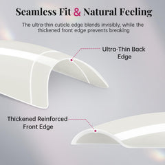 Krofaue flexible nail tips bend without leaving traces during shaping