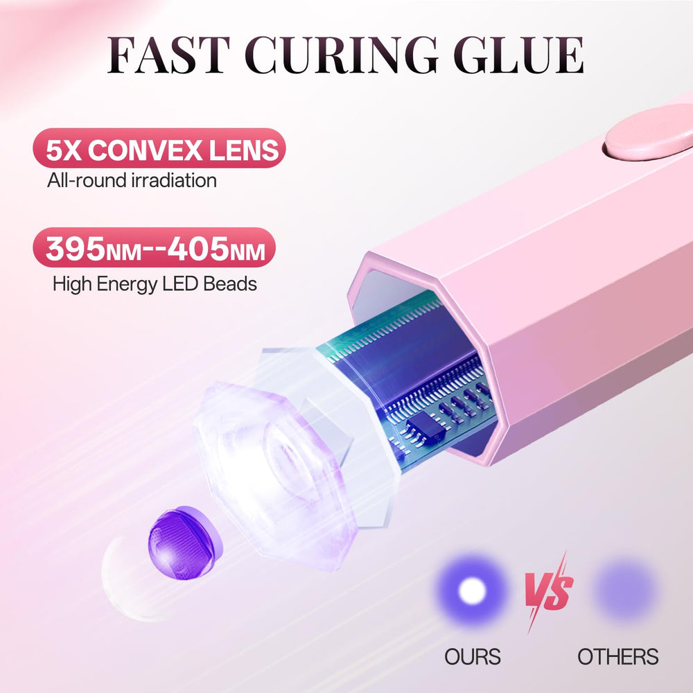 krofaue handsfree stand helps you cure nails without holding the lamp.