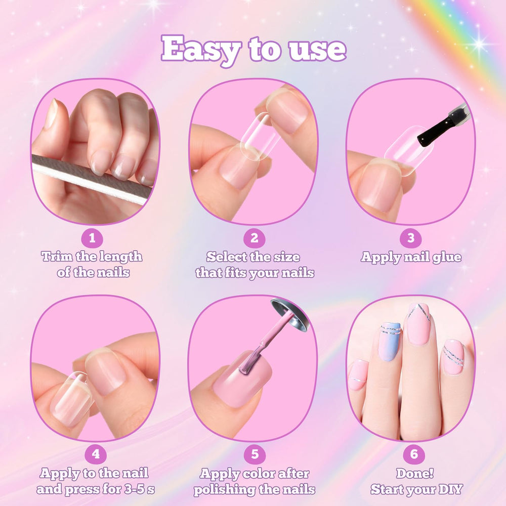Krofaue nails in a salon-ready kit for professional or DIY at home.