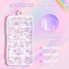 Krofaue soft gel nail tips are lightweight and breathable for kids.
