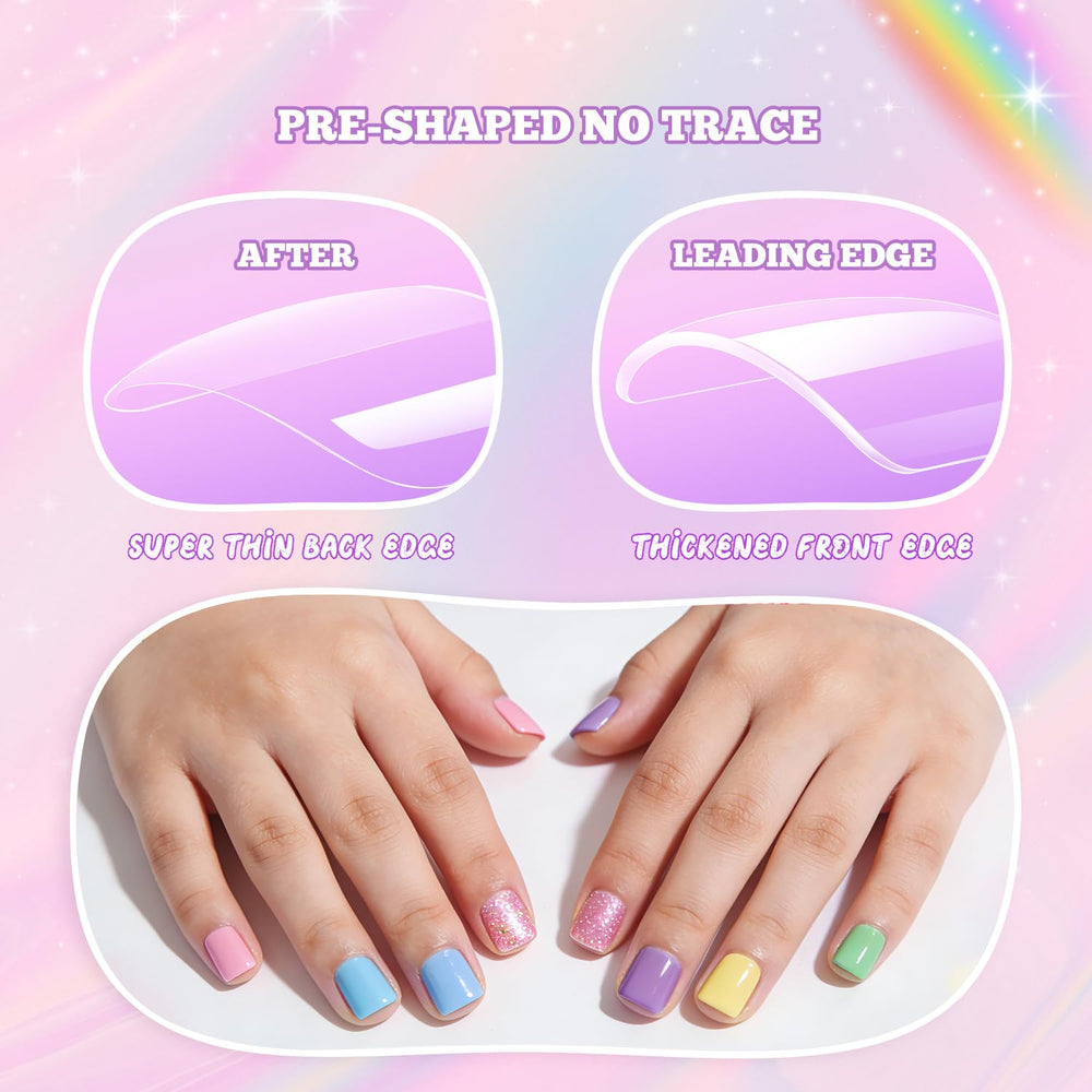Krofaue kids nail size chart helps find the right fit