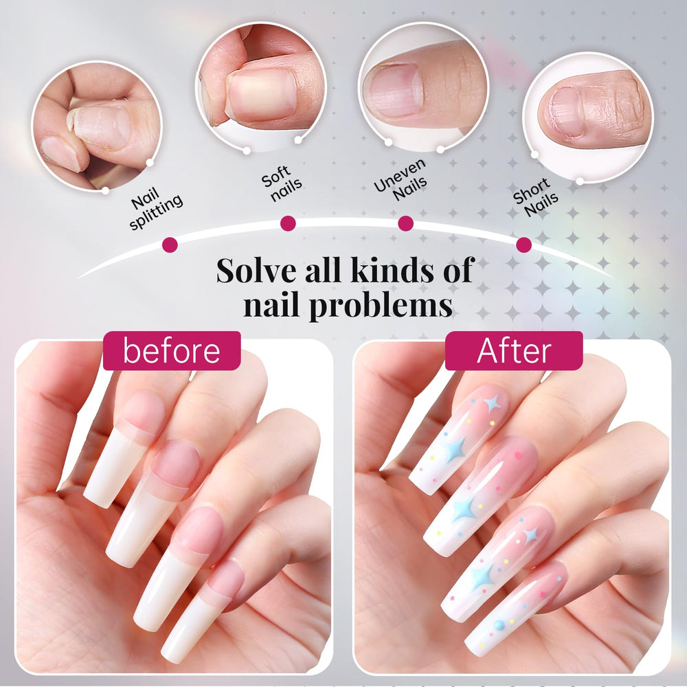Krofaue long and short length options for customized manicure