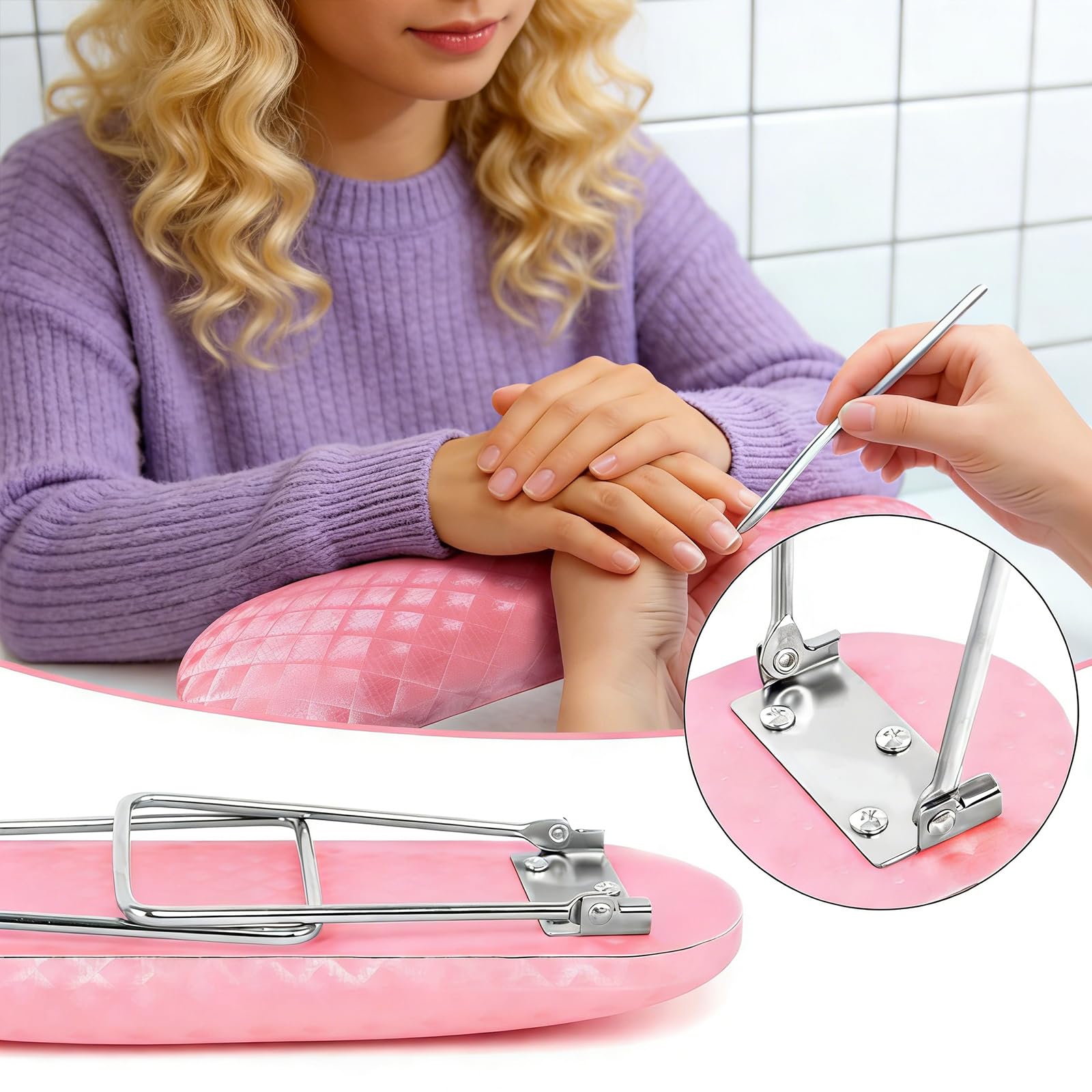 Krofaue Nail Arm Rest dimensions ensure compatibility with popular lamps.