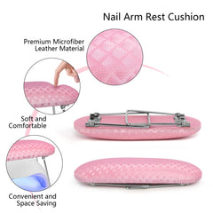 Krofaue Nail Arm Rest folded mode keeps your workspace tidy.